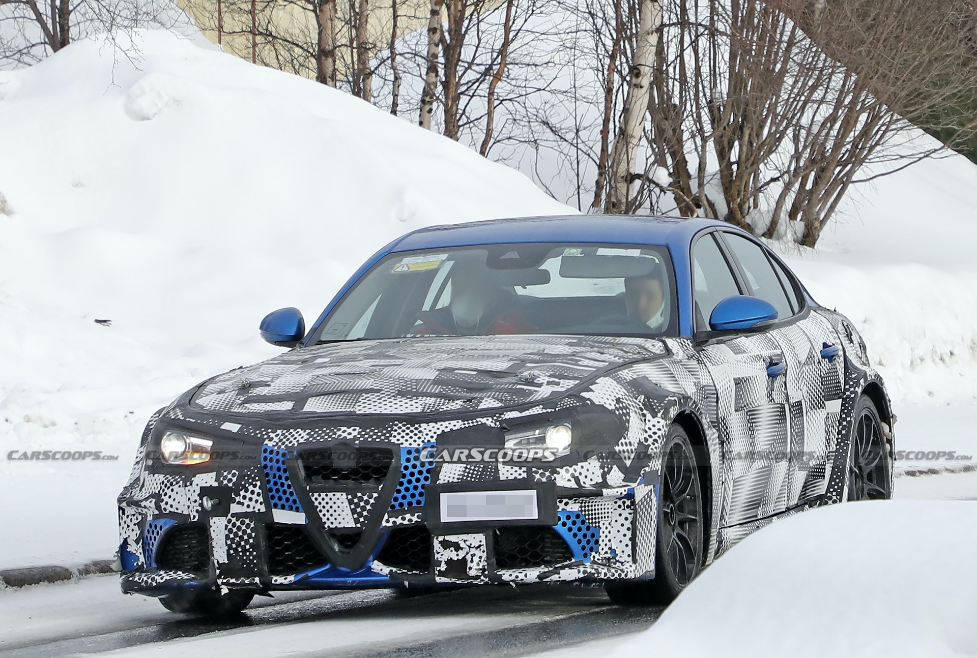 New Maserati GranTurismo Mule With Alfa Romeo Body Spotted Ahead of ICE And EV Launch