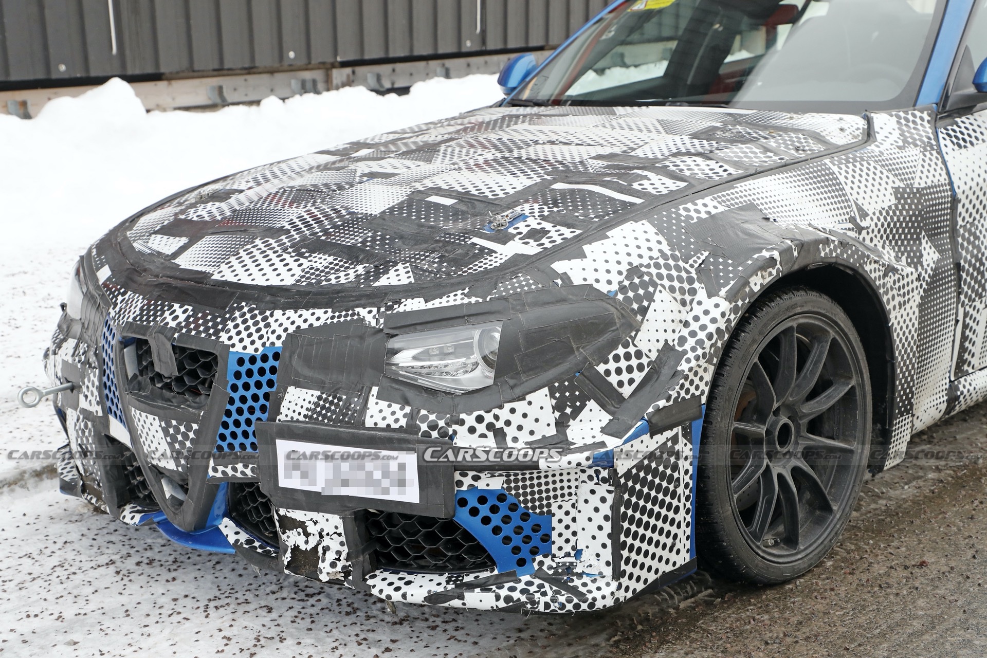 New Maserati GranTurismo Mule With Alfa Romeo Body Spotted Ahead of ICE And EV Launch