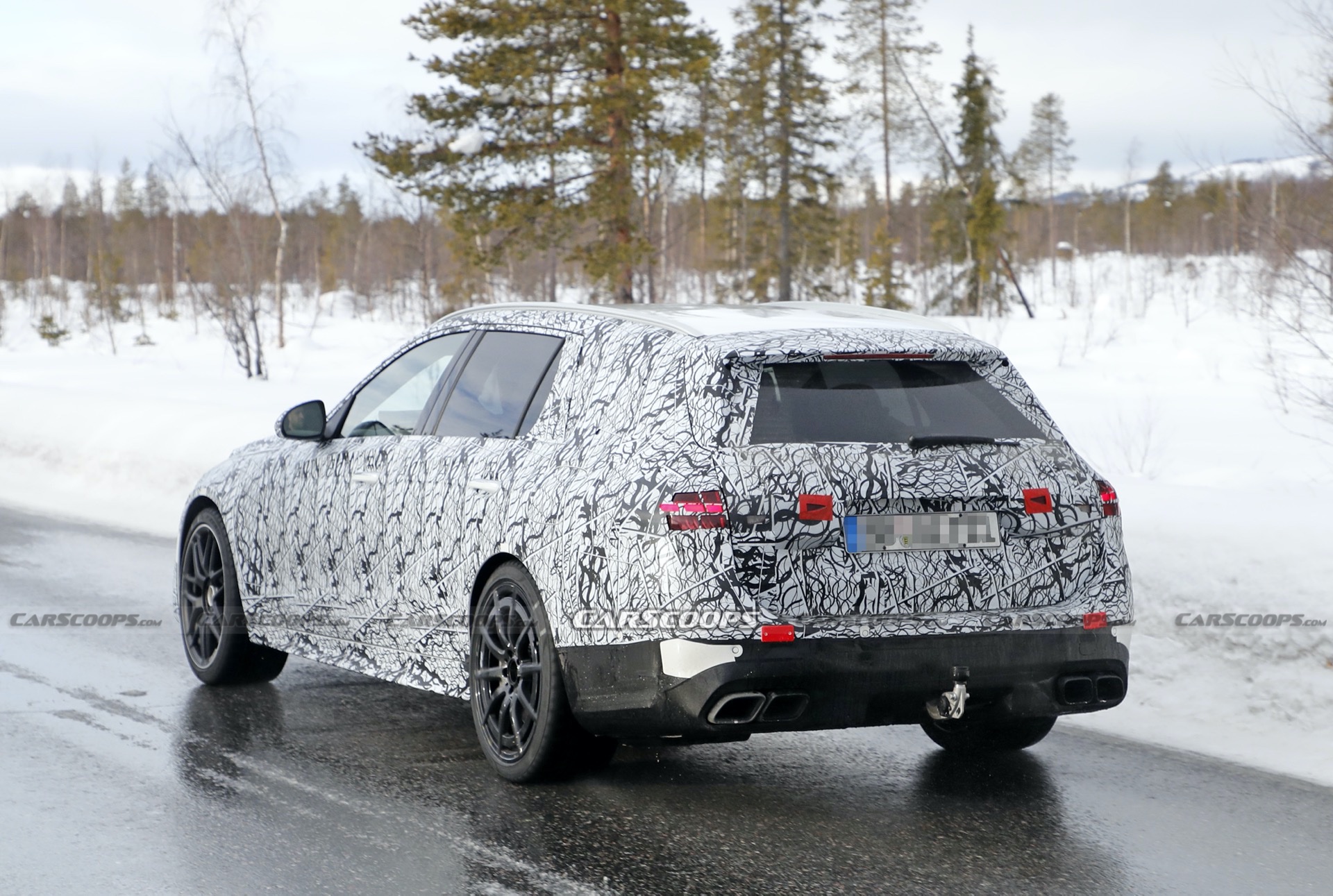 All New 2022 Mercedes-AMG C63 And C63 Wagon Spied Together For The First Time