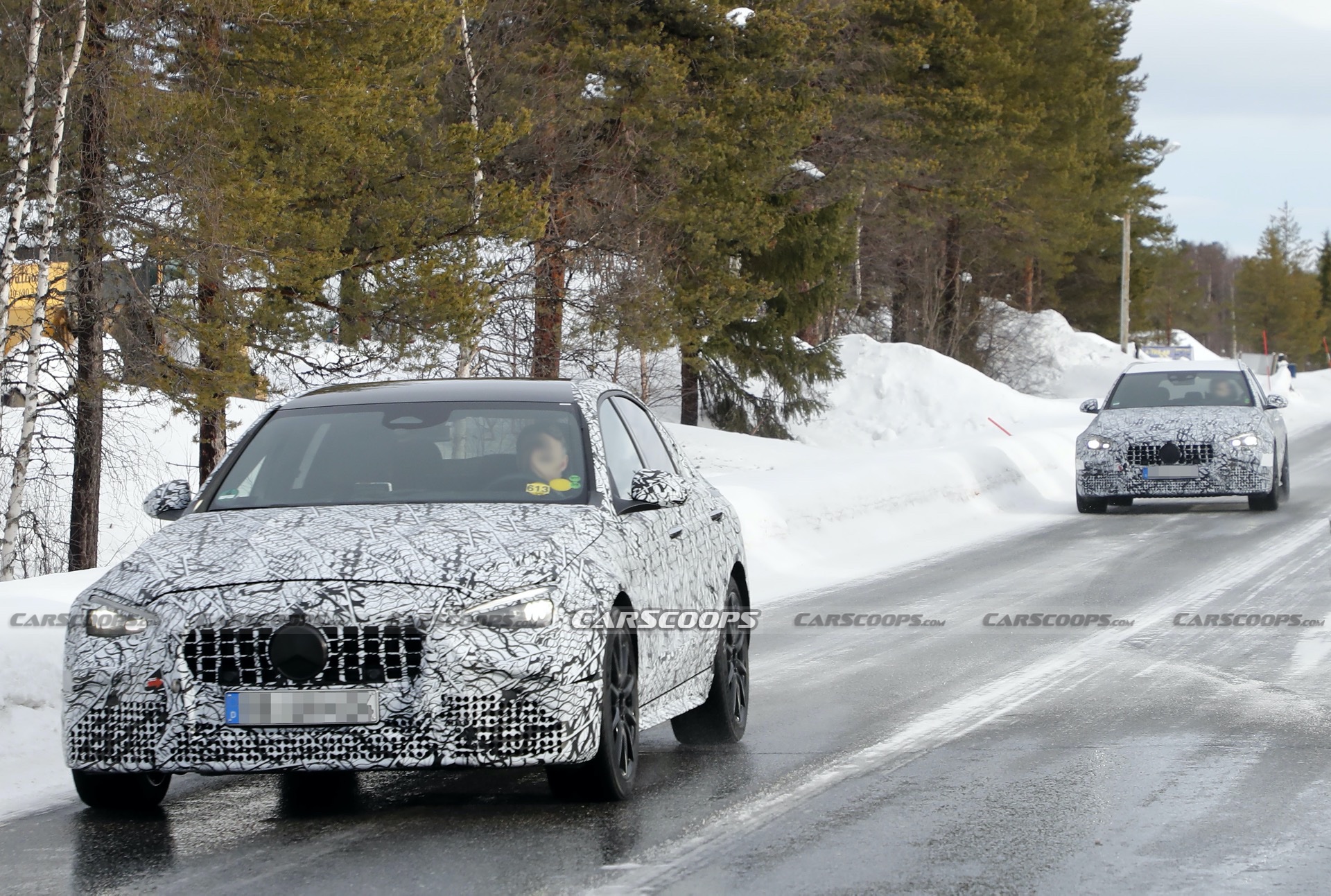 New Mercedes-AMG C63 Due This Year With 550 HP Electrified Four-Pot Engine And Drift Mode?