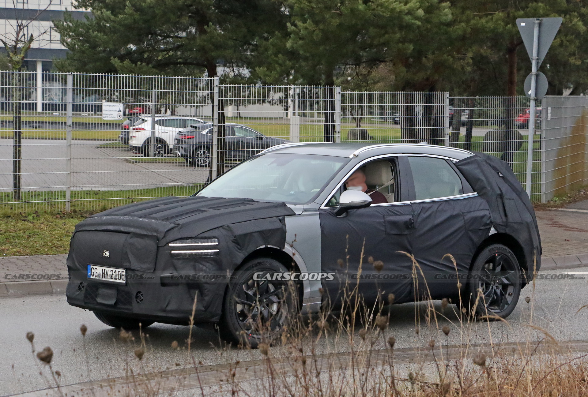 Electrified Genesis eGV70 SUV Makes Spy Debut Under Heavy Camouflage