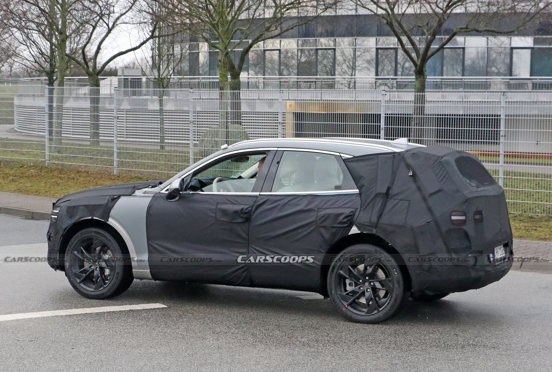 Electrified Genesis eGV70 SUV Makes Spy Debut Under Heavy Camouflage