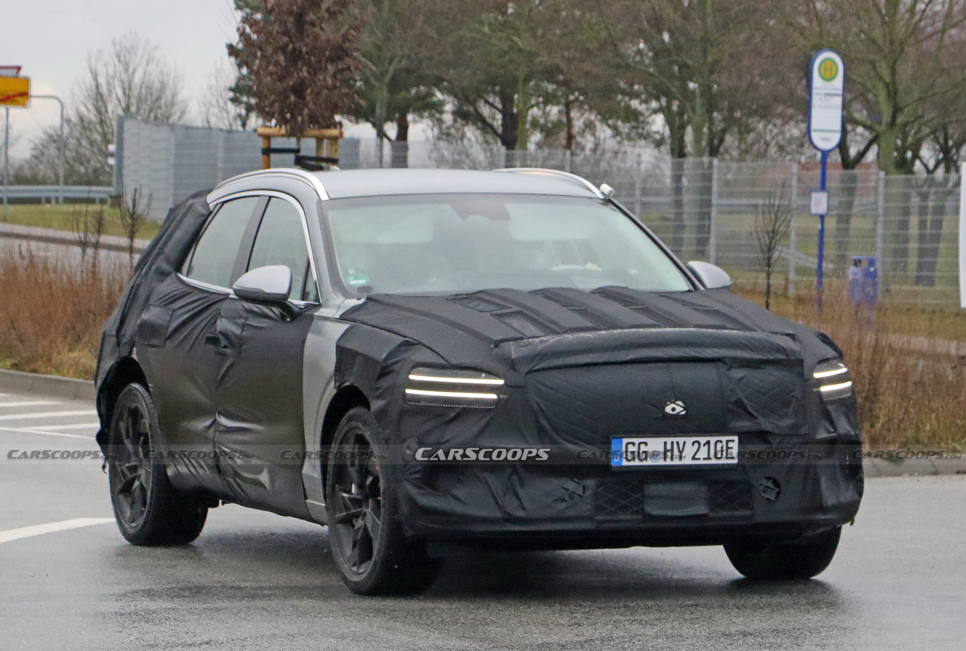 Electrified Genesis eGV70 SUV Makes Spy Debut Under Heavy Camouflage