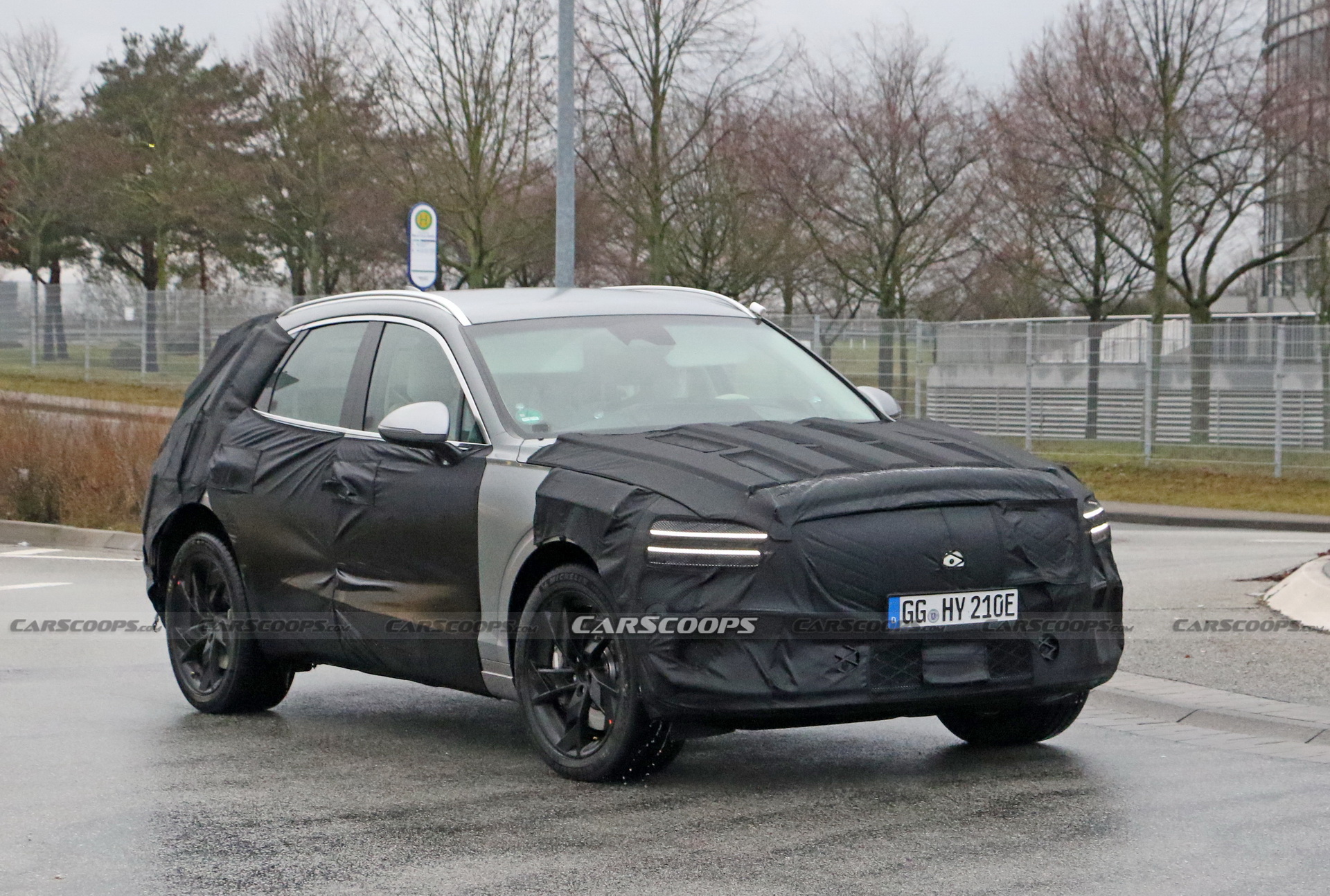 Electrified Genesis eGV70 SUV Makes Spy Debut Under Heavy Camouflage
