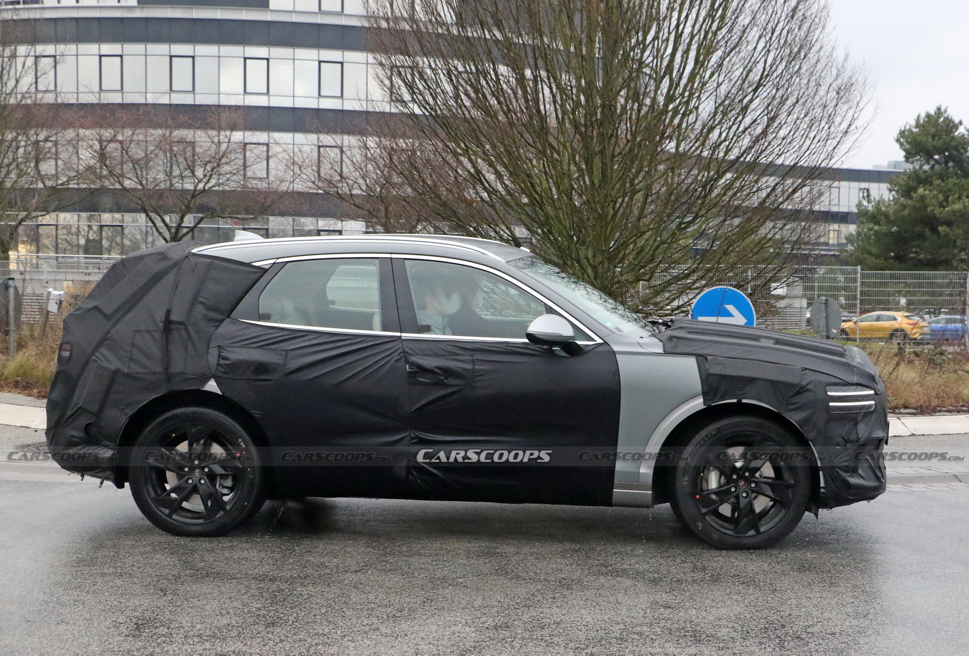 Electrified Genesis eGV70 SUV Makes Spy Debut Under Heavy Camouflage