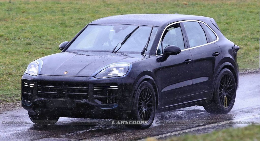  2022 Porsche Cayenne Facelift Heads Out For Testing With Disguised Front And Rear Ends