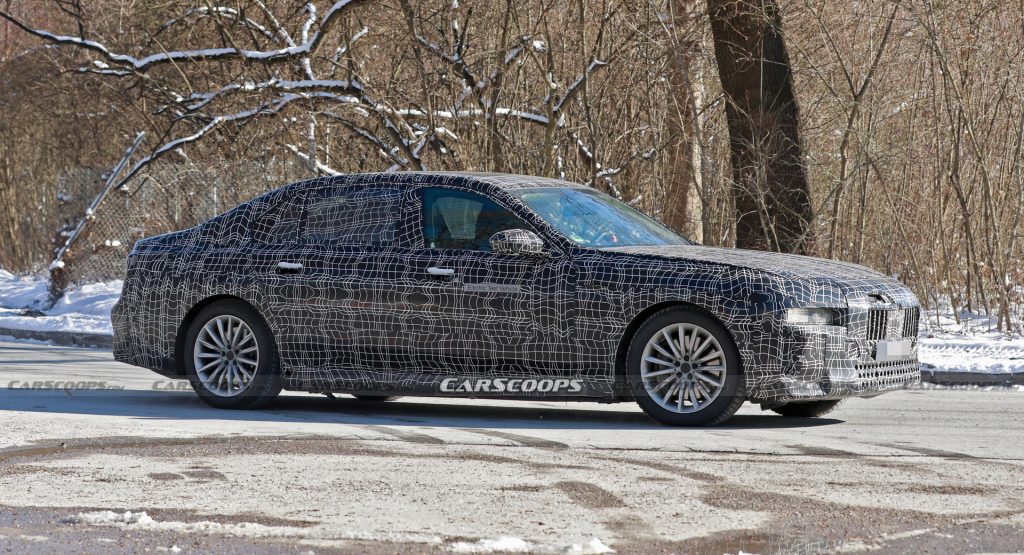 BMW Caught Testing 7-Series Alongside i7 Sporting Autonomous Drive Sensor