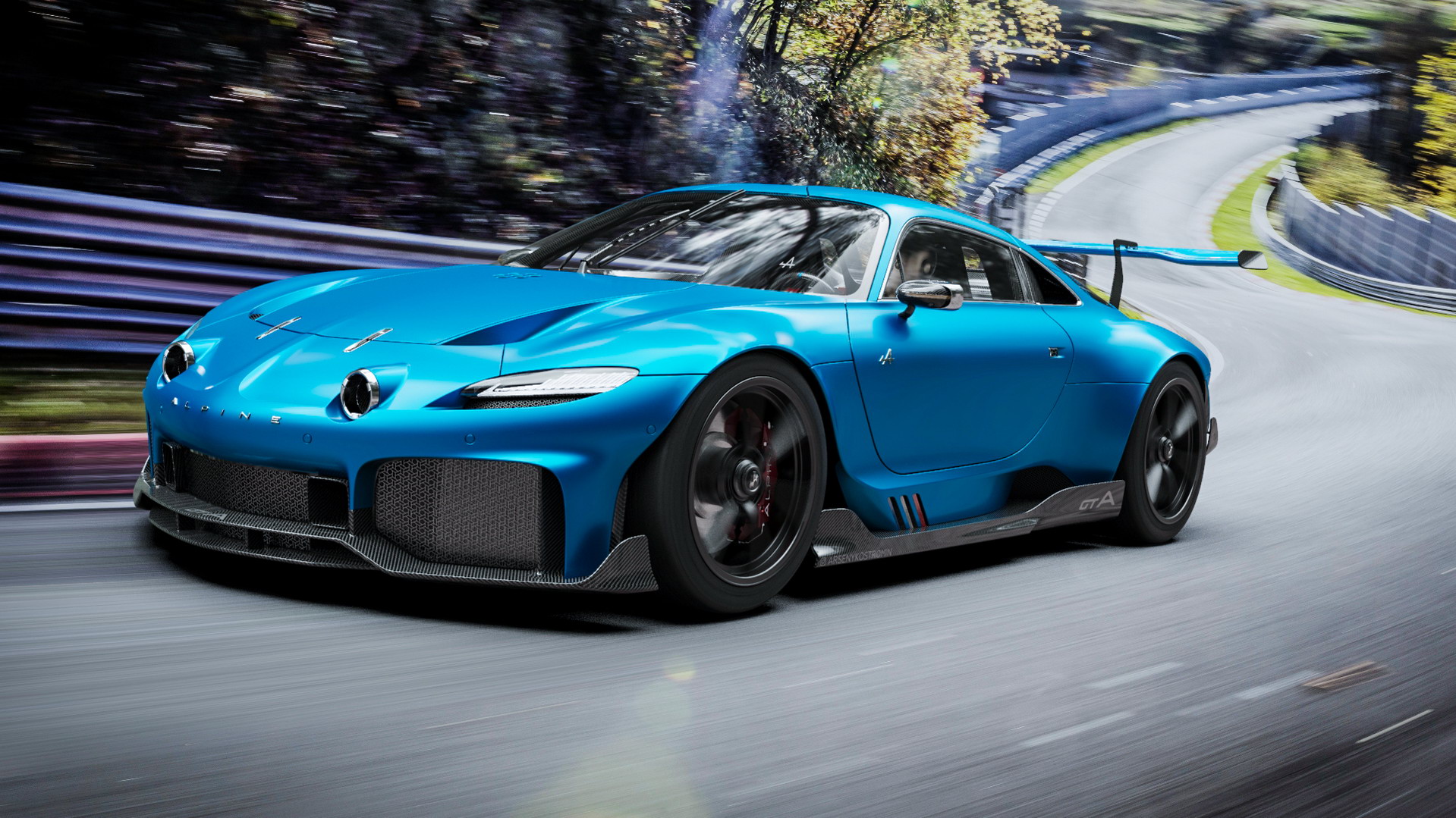 Forget Robinhood, Invest In This Fantastic Alpine GTA Study By Ex Renault, VW And Genesis Designer