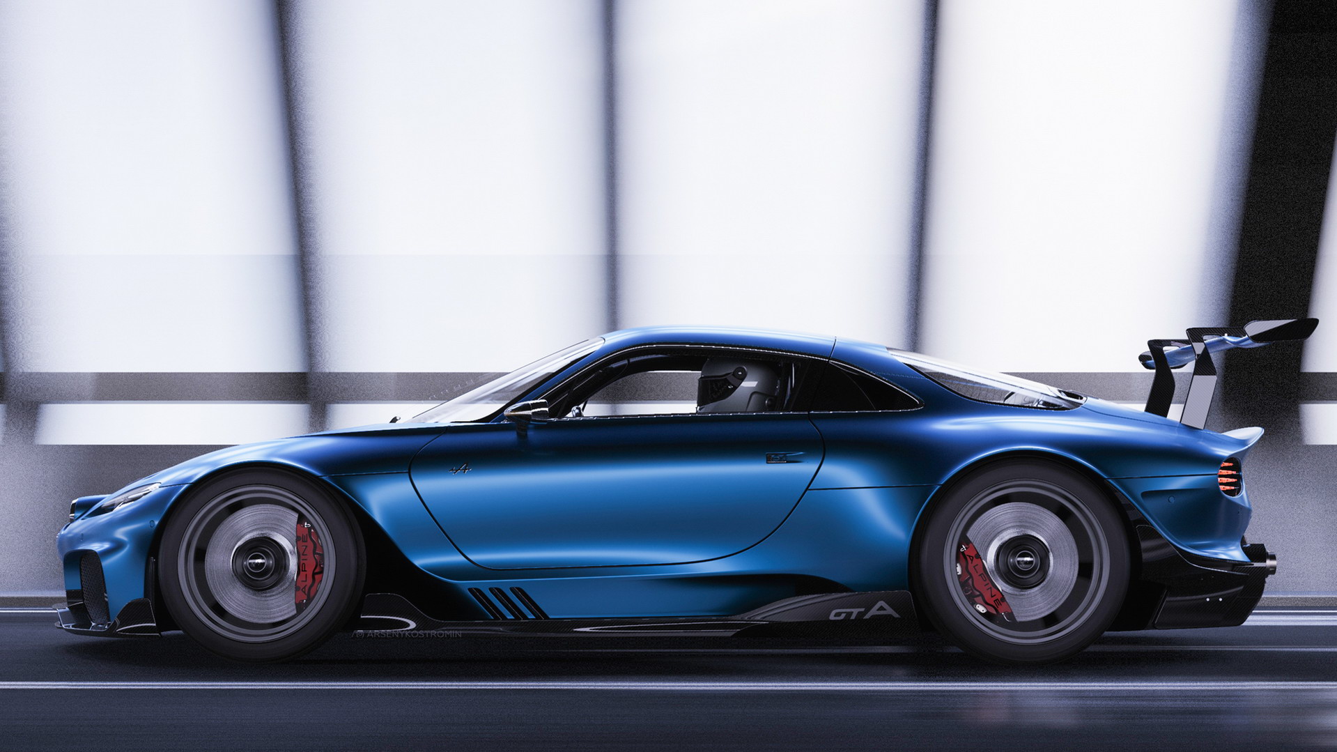 Forget Robinhood, Invest In This Fantastic Alpine GTA Study By Ex Renault, VW And Genesis Designer