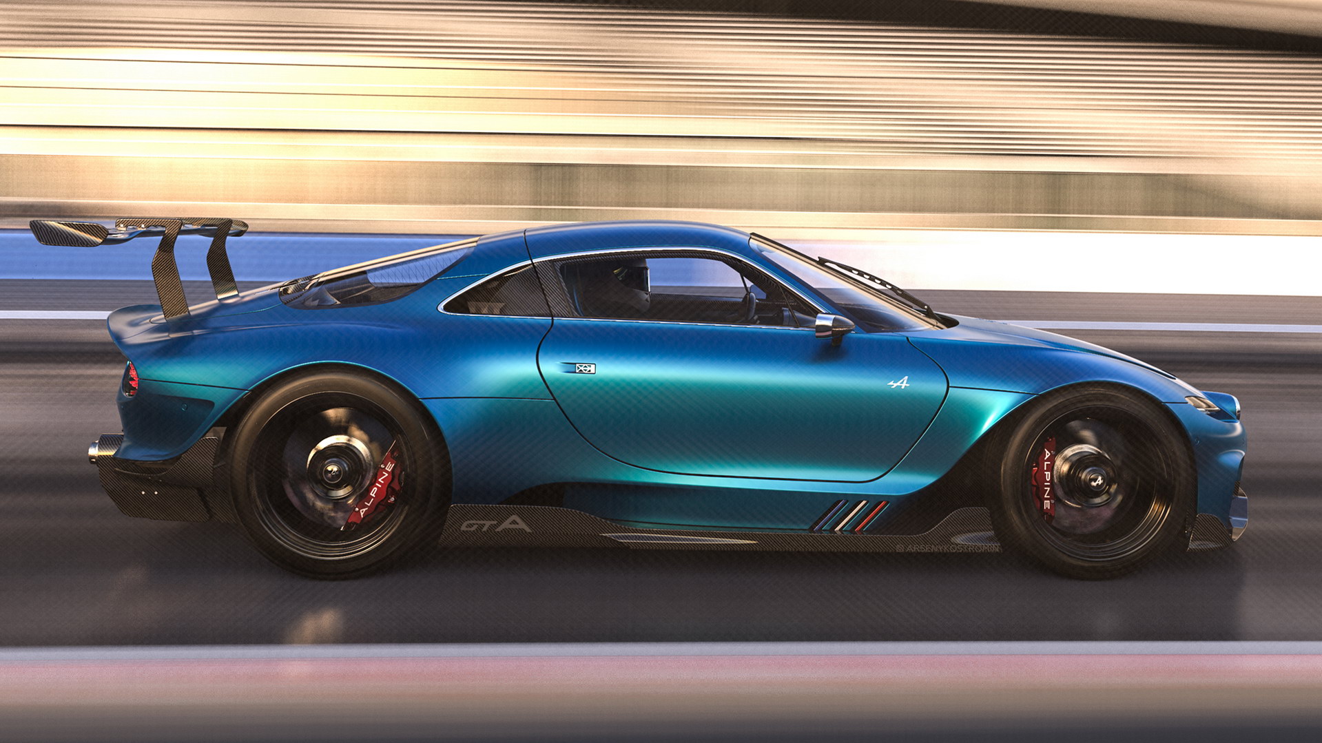 Forget Robinhood, Invest In This Fantastic Alpine GTA Study By Ex Renault, VW And Genesis Designer