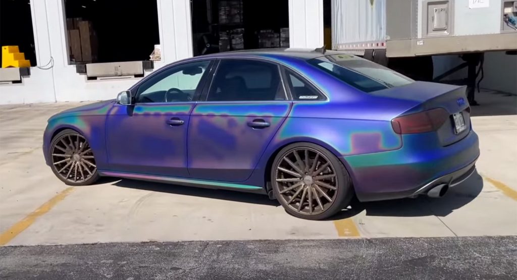  This Color-Shifting Audi A4 Is Like A Massive Mood Ring