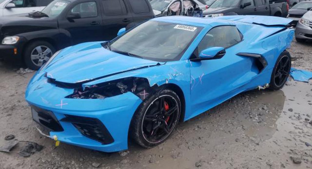  Not Again… Another Wrecked C8 Corvette Is For Sale