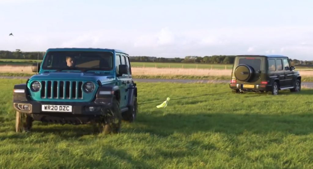  Tug Of War: Land Rover Defender vs. Jeep Wrangler vs. Mercedes-Benz G350