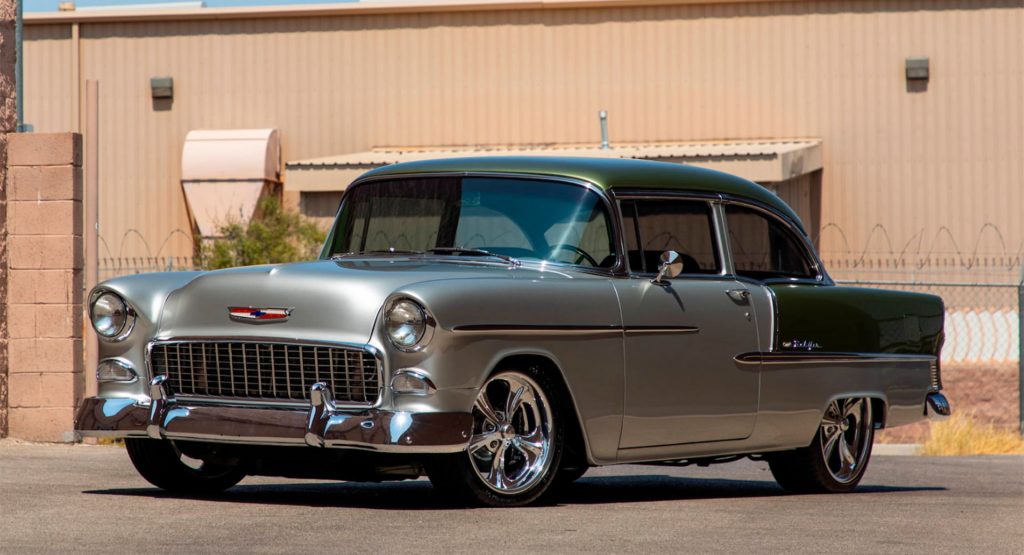  This 1955 Chevrolet Bel Air Restomod Looks Impeccable, Has A 525 HP V8