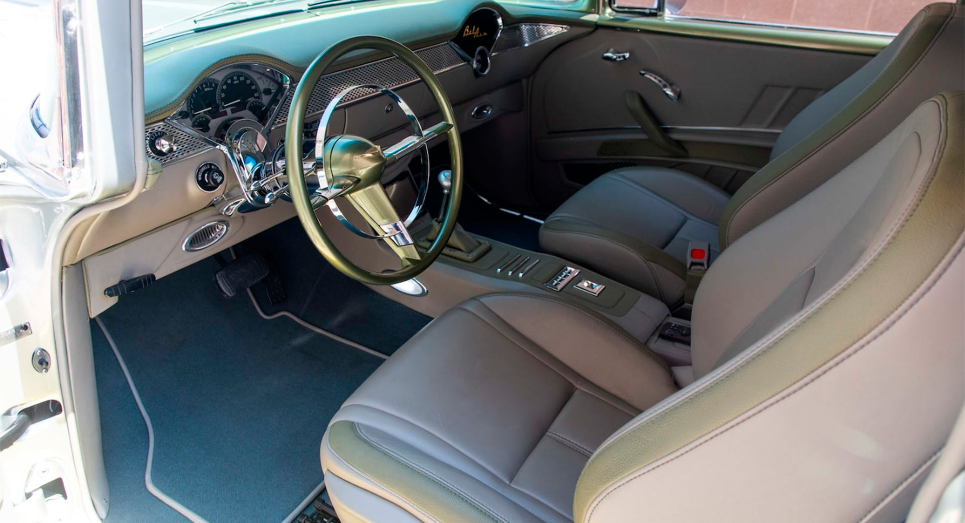 This 1955 Chevrolet Bel Air Restomod Looks Impeccable, Has A 525 HP V8