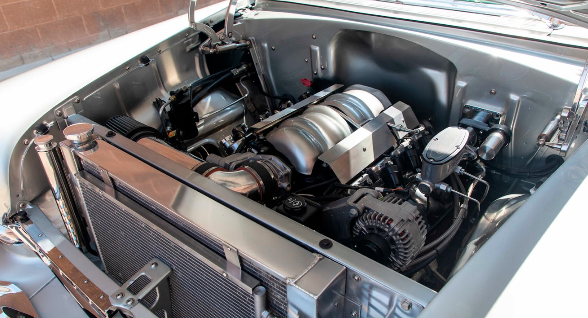 This 1955 Chevrolet Bel Air Restomod Looks Impeccable, Has A 525 HP V8