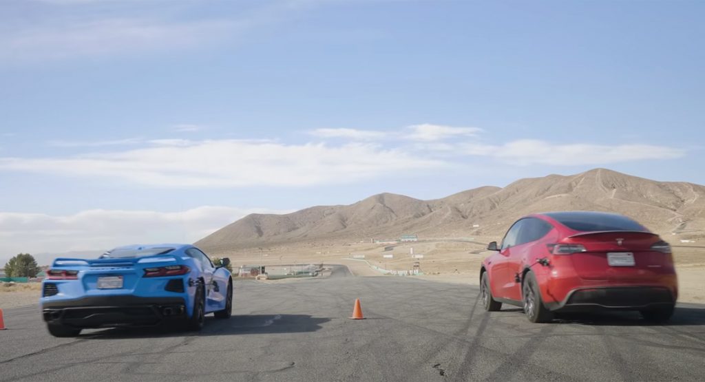Can The C8 Corvette Show The Tesla Model Y Performance That ICE Is Very Much Alive?