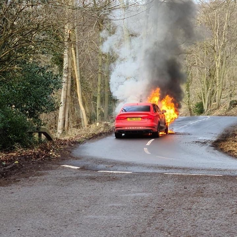 The Fastest Audi RS3 In The UK Just Went Up In Smoke