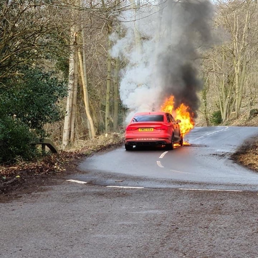  The Fastest Audi RS3 In The UK Just Went Up In Smoke
