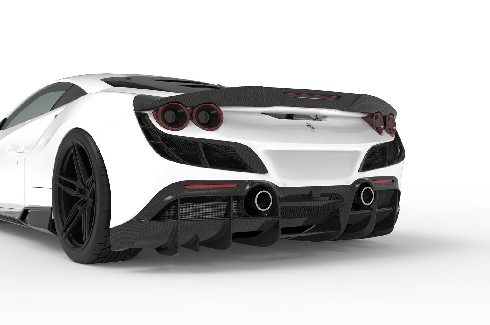 Ferrari F8 Tributo Amped Up With 3D-Printed Body Kit