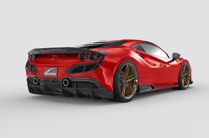 Ferrari F8 Tributo Amped Up With 3D-Printed Body Kit
