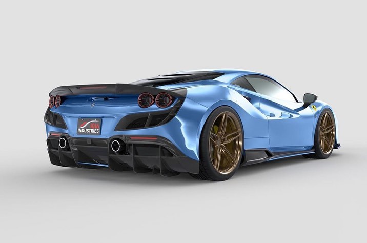 Ferrari F8 Tributo Amped Up With 3D-Printed Body Kit