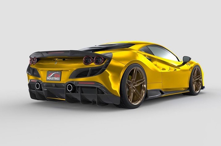 Ferrari F8 Tributo Amped Up With 3D-Printed Body Kit
