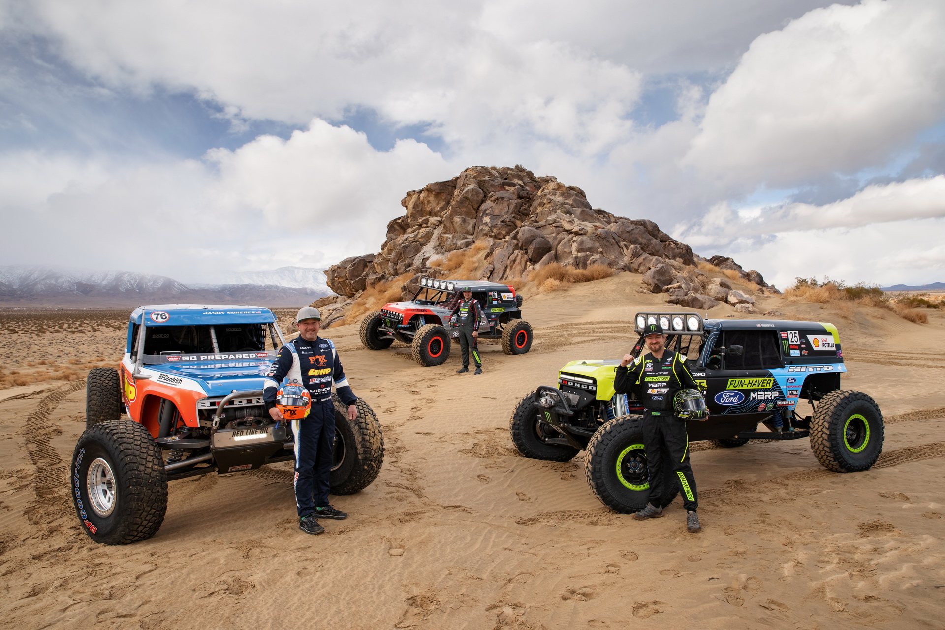 New Ford Bronco Race Trucks Heading To King Of The Hammers With All-Star Driver Lineup