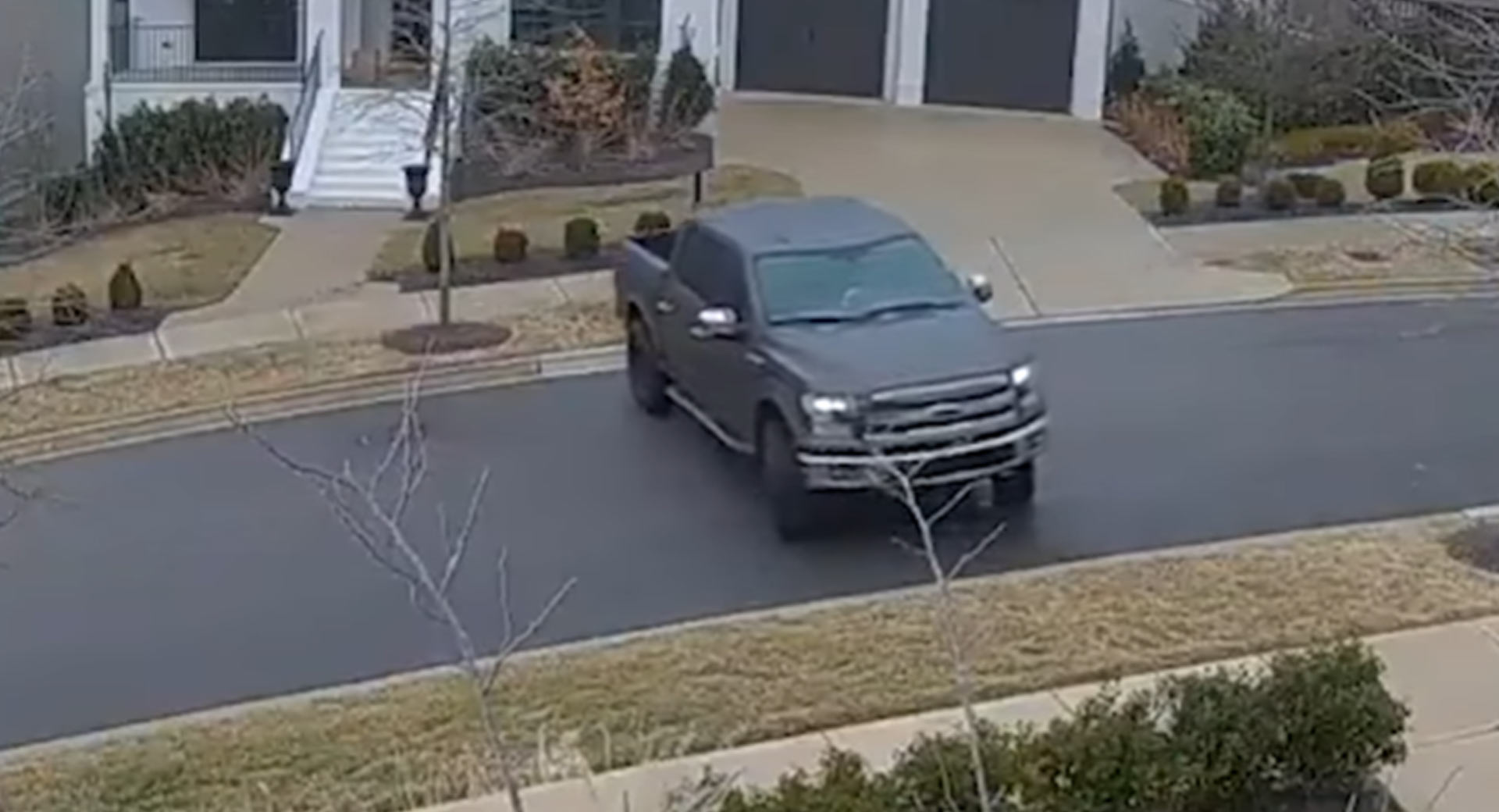 Ford F150 Caught Going Sideways Down An Icy Street In Tennessee Carscoops