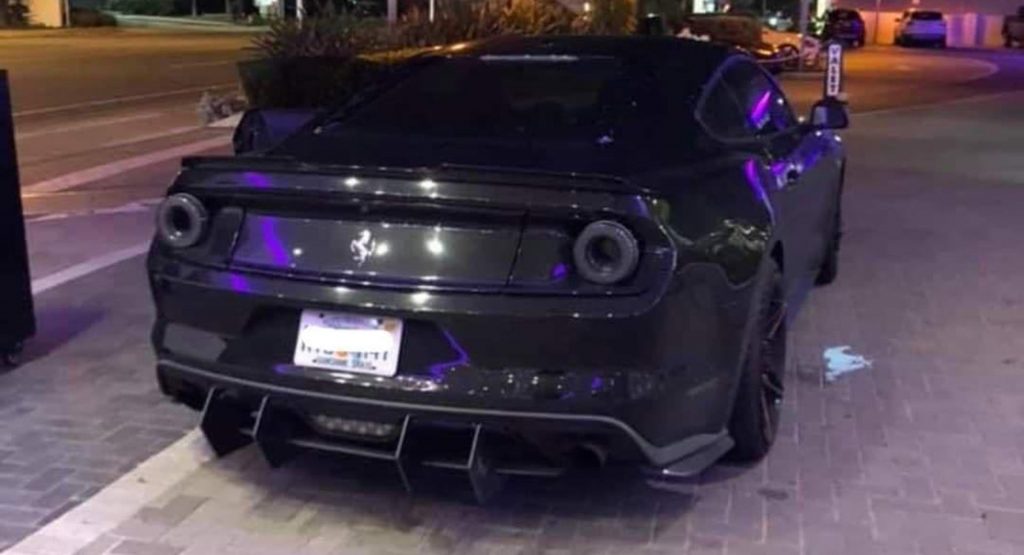  Fitting Ferrari-Style Taillights To A Mustang Could Be Forgiven – Adding A Prancing Horse, Probably Not