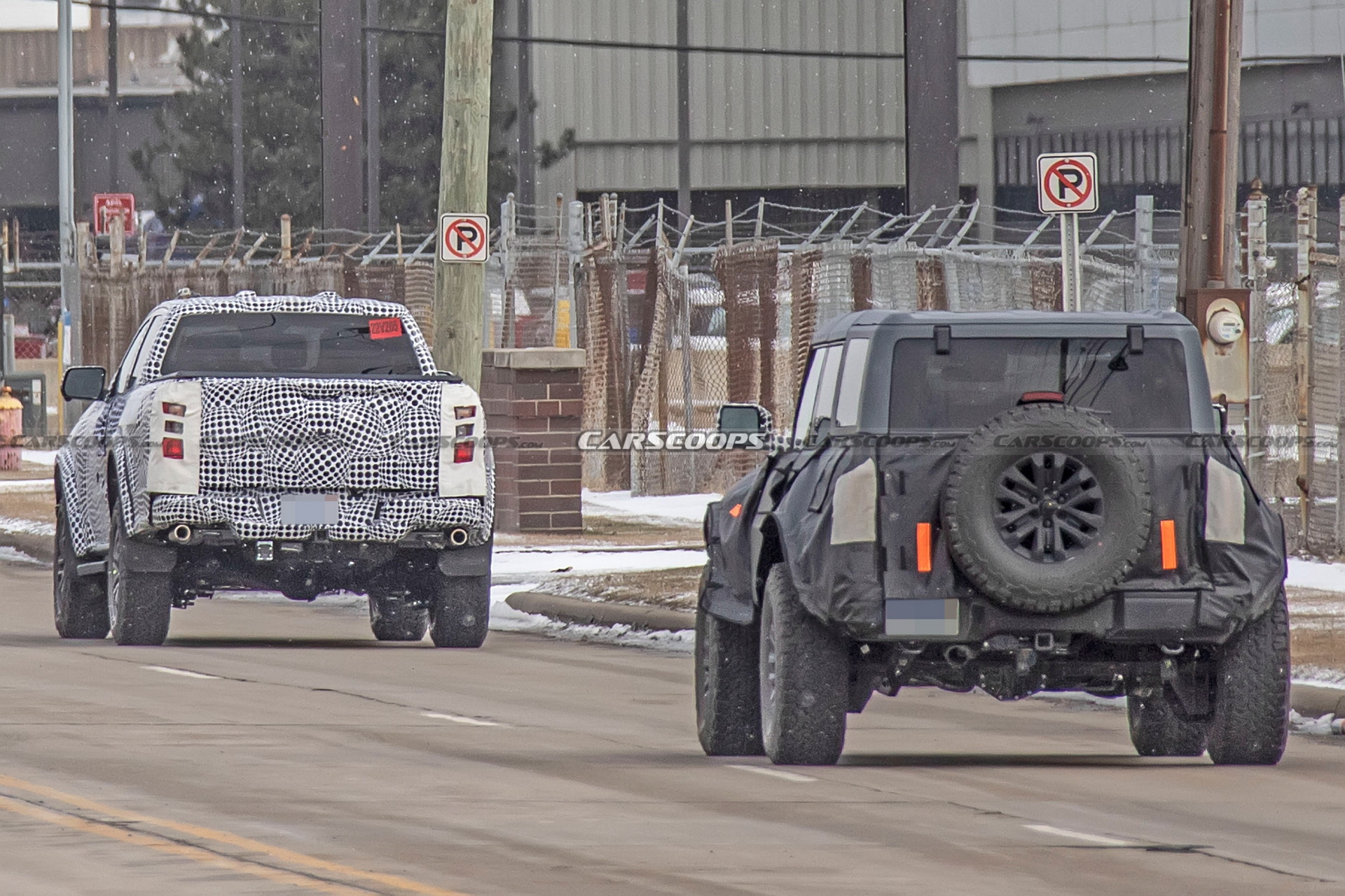 Ford’s Next-Gen Ranger Raptor Makes Spy Debut Next To Bronco Warthog