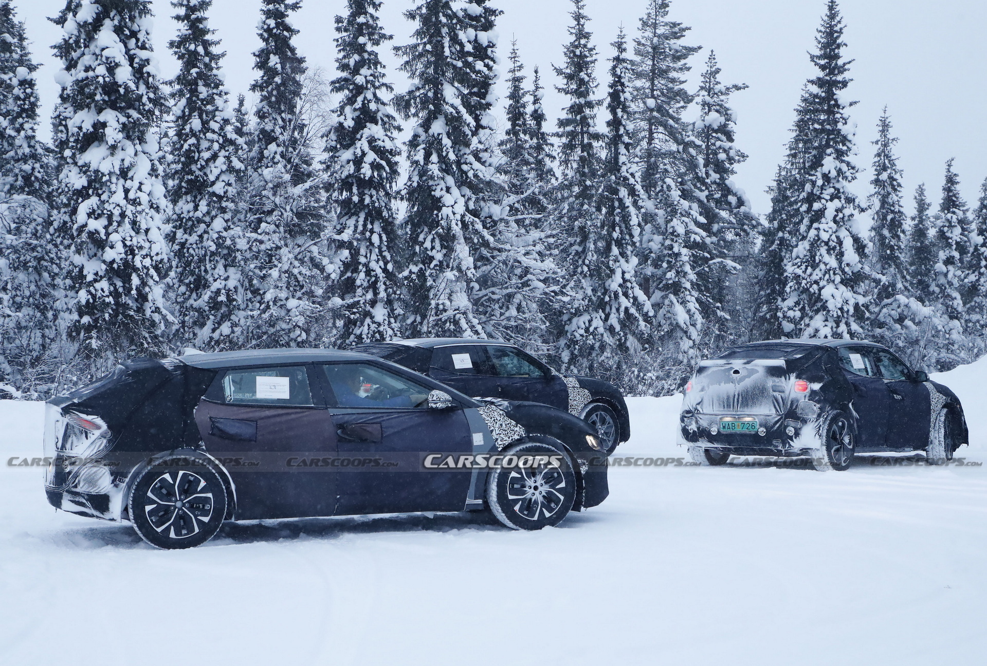 Kia, Hyundai, And Genesis All Spied Testing EVs Together In The Snow