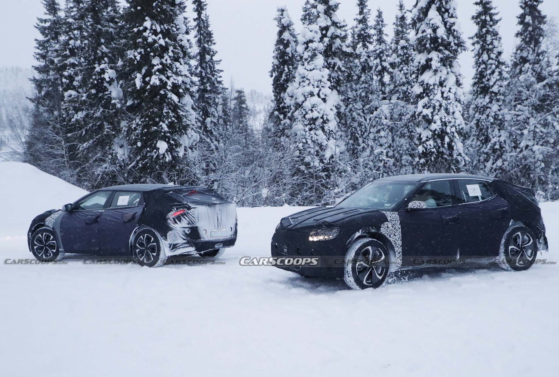 Kia, Hyundai, And Genesis All Spied Testing EVs Together In The Snow