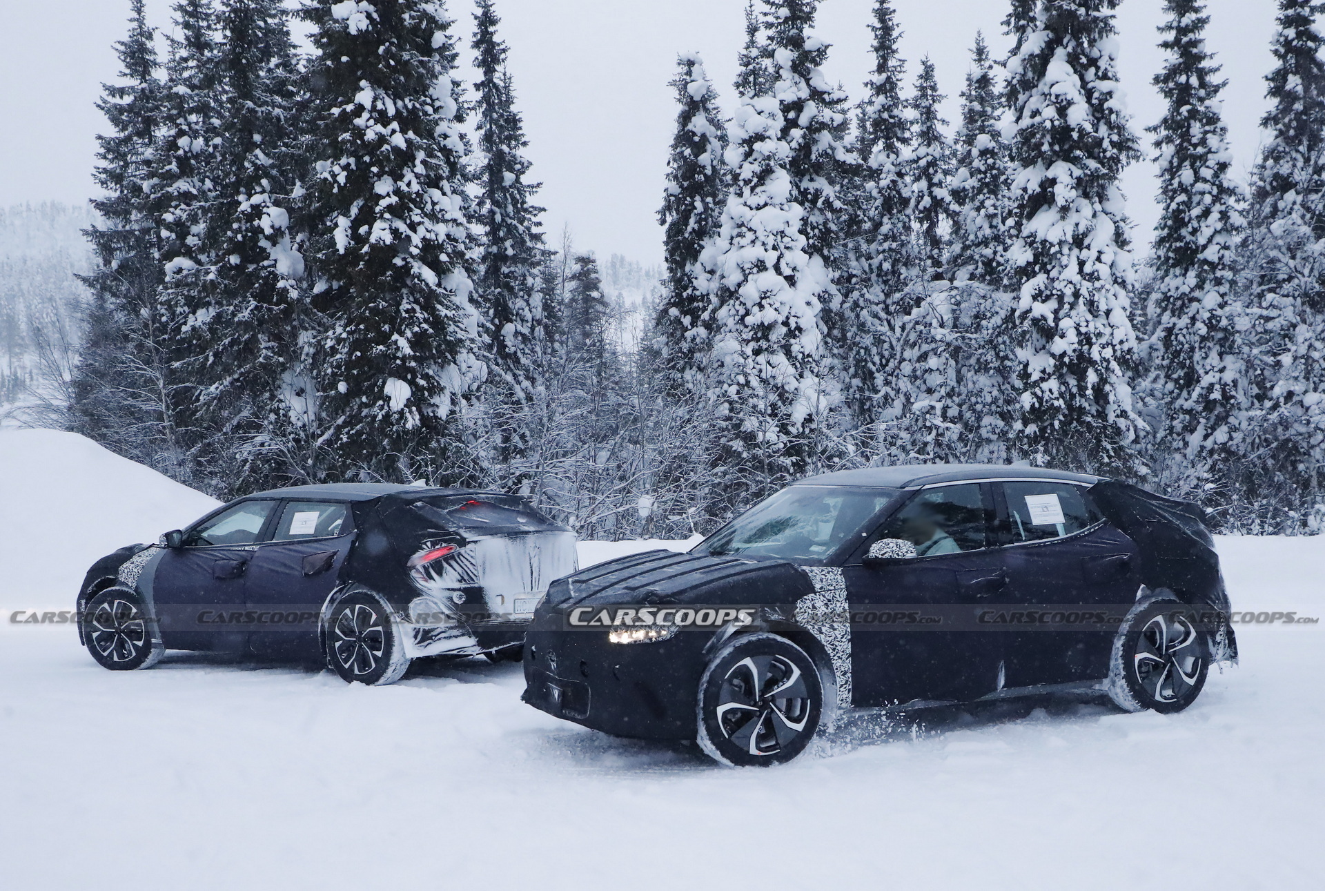 Kia, Hyundai, And Genesis All Spied Testing EVs Together In The Snow