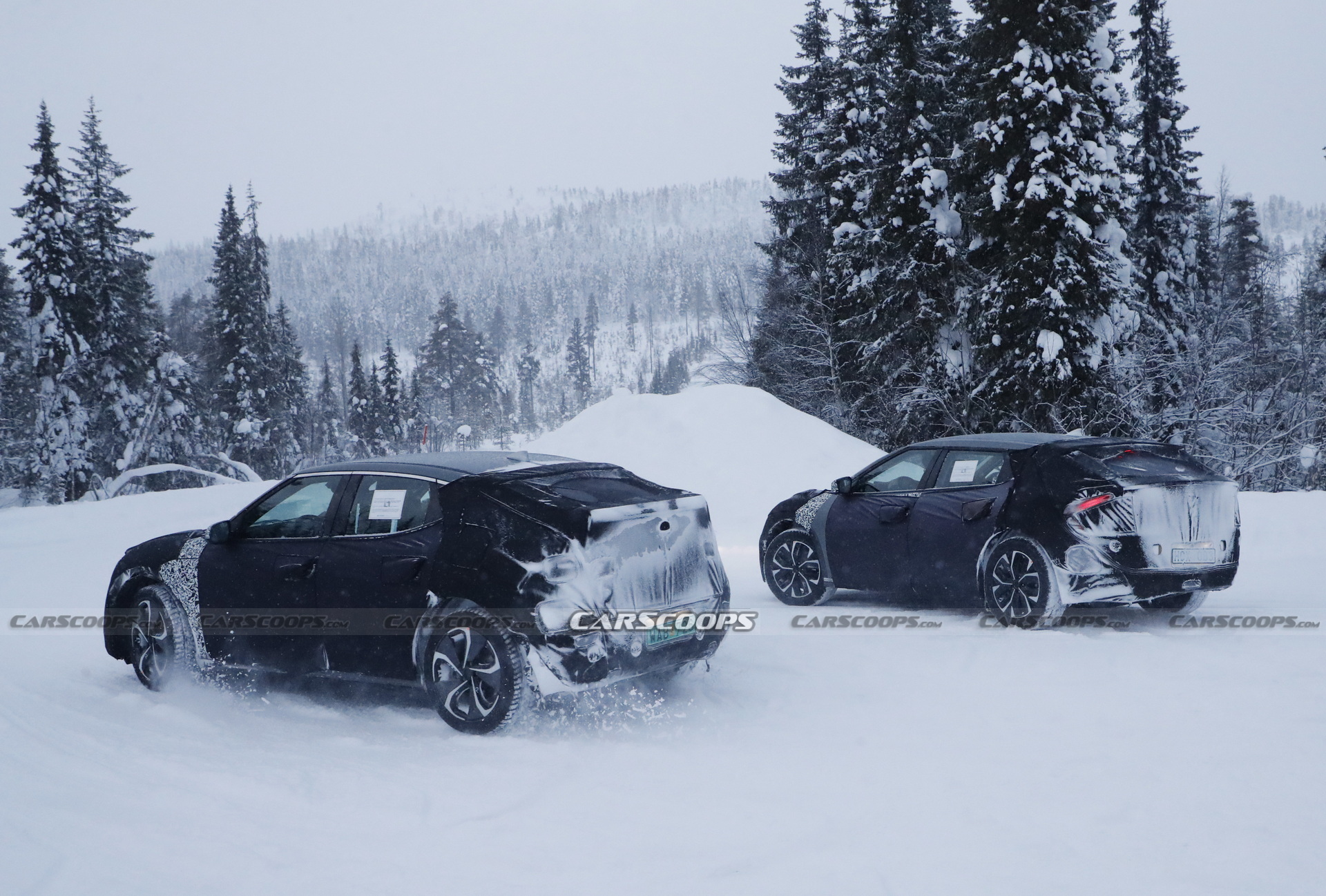 Kia, Hyundai, And Genesis All Spied Testing EVs Together In The Snow