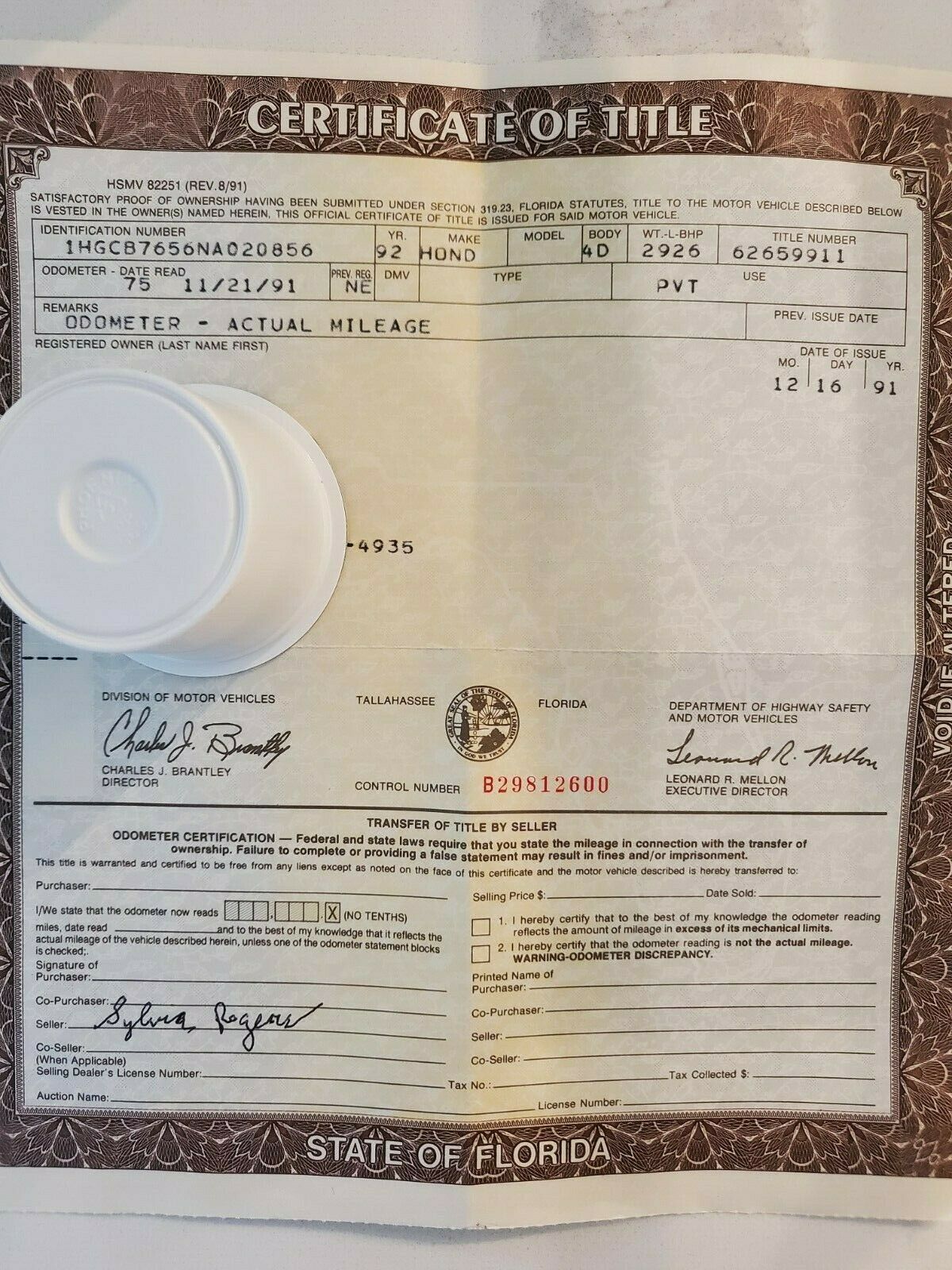 Someone Babied This 12k Mile 1992 Honda Accord For Nearly 30 Years