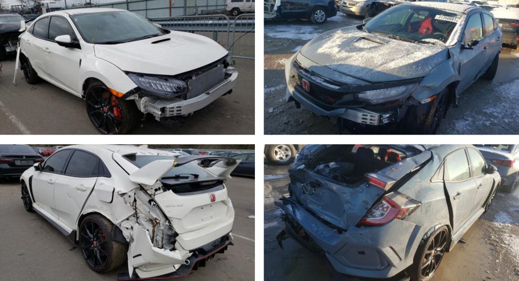 Someone Needs To Save These Two Crashed Honda Civic Type Rs