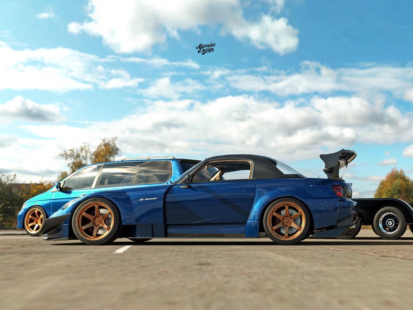 Matching Honda Odyssey And S2000 Would Make For The Ultimate Track Day Combo