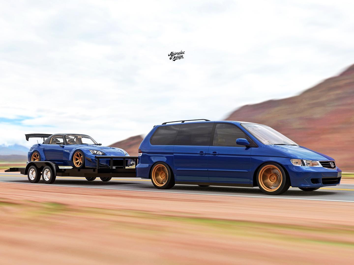 Matching Honda Odyssey And S2000 Would Make For The Ultimate Track Day Combo