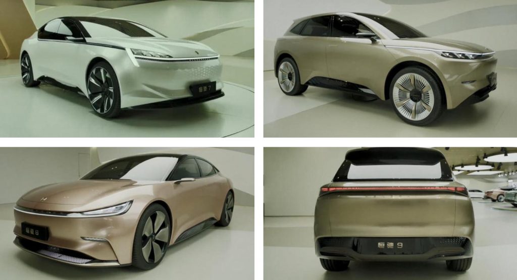 Evergrande Launches Three New EVs, The Hengchi 7, 8, And 9