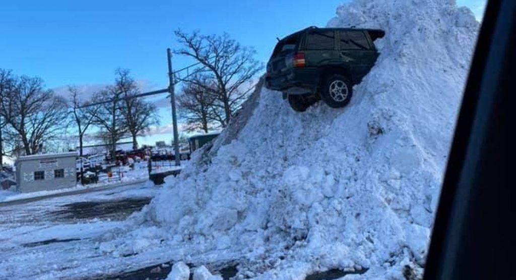  How Did This Jeep Get Stuck So High In A Pile Of Snow?, Featured