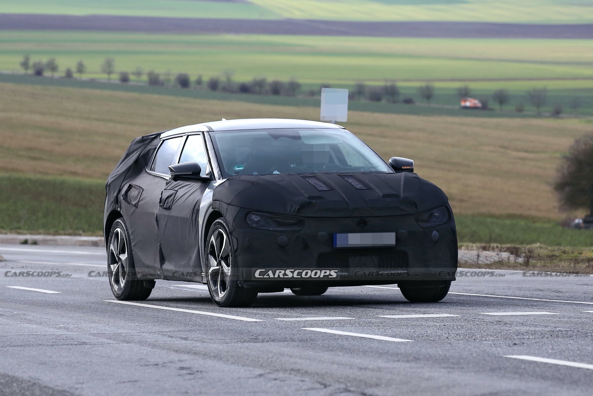 Kia CV Spied Testing Again As All-Electric Crossover’s Launch Nears