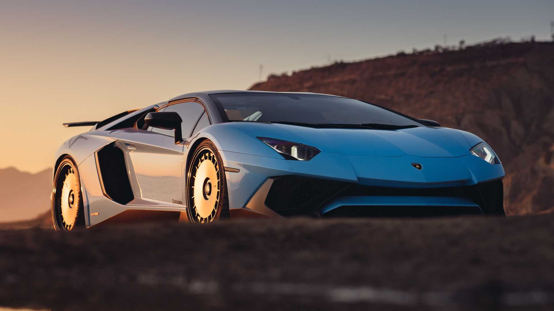 This Lamborghini Aventador SV Wears A Rather Unusual Set Of Rims
