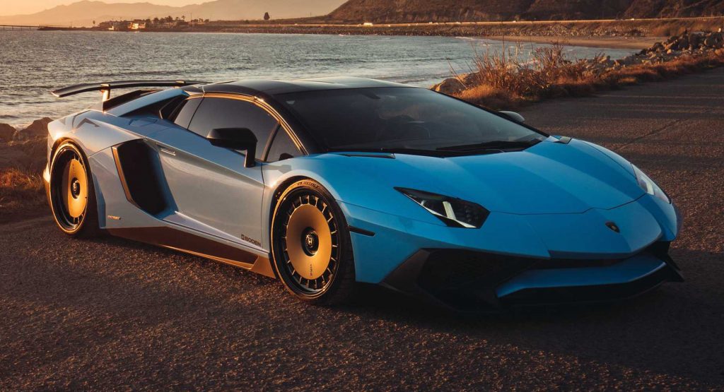 This Lamborghini Aventador SV Wears A Rather Unusual Set Of Rims