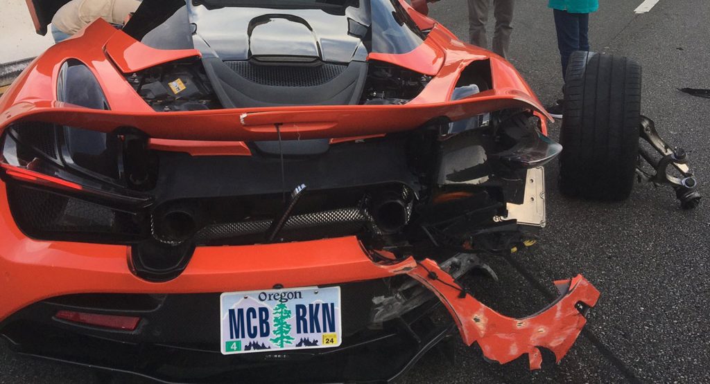  Rented McLaren 720S Wrecked In California While Racing Lamborghini Huracan