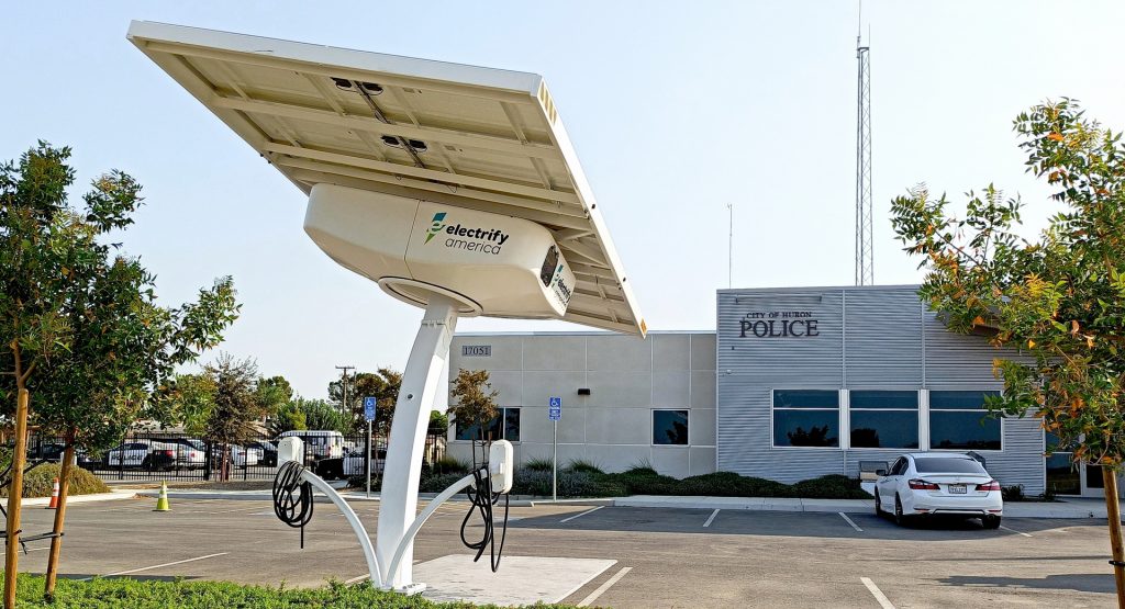 Electrify America’s Charging Grid Expands With 30 Free Of Charge Solar Powered Stations