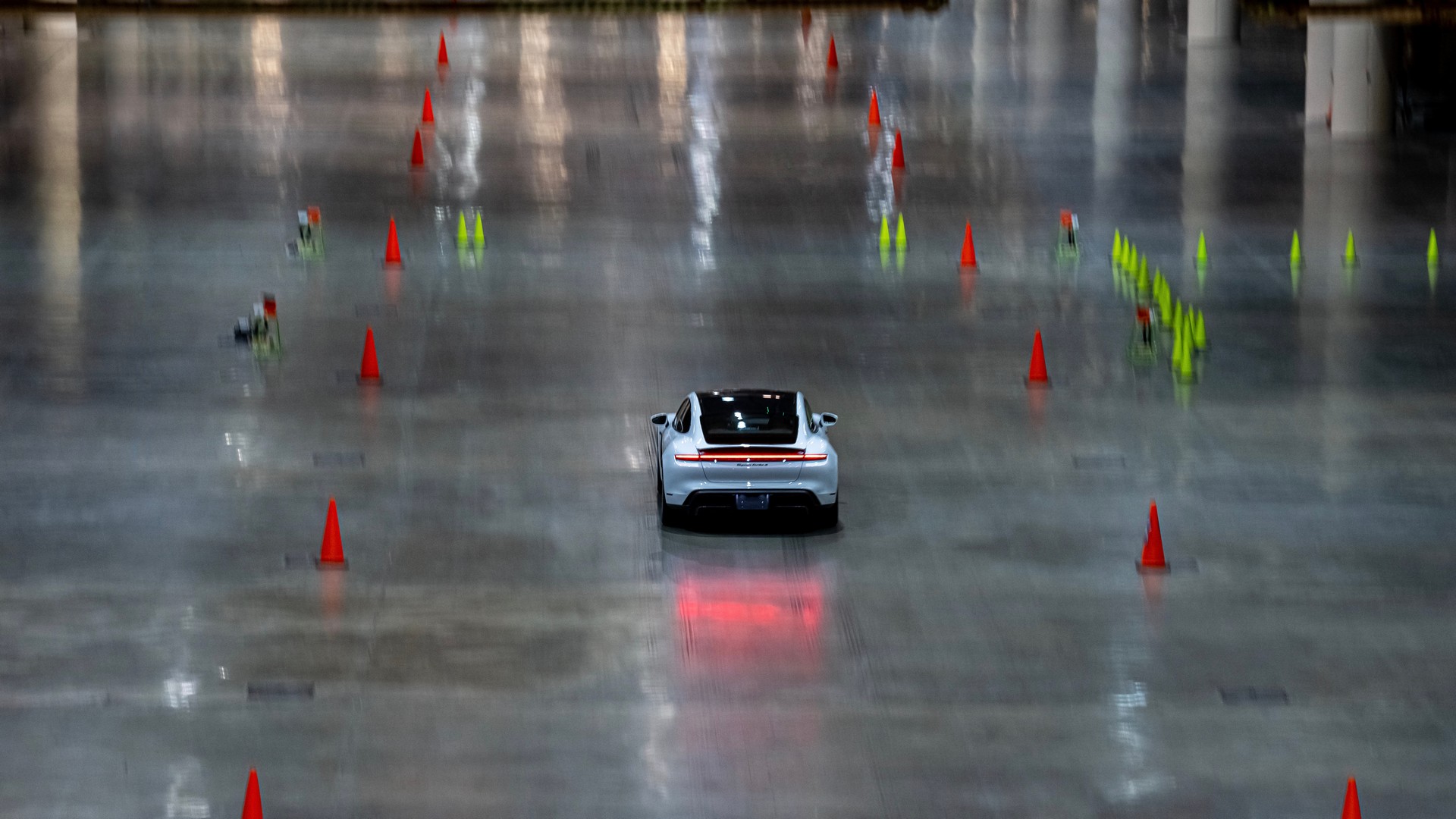 Porsche Taycan Turbo S Sets Record For Being The Fastest Vehicle Indoors