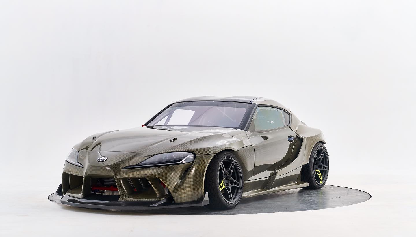 This Toyota Supra Drifter Has A Twin-Turbo 2JZ Engine And A Carbon Kevlar Body