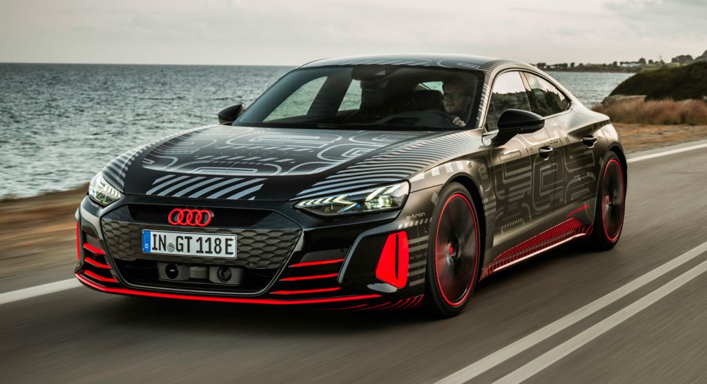  Watch Audi Unveil The New e-tron GT Electric Four-Door Coupe Right Here At 1pm ET