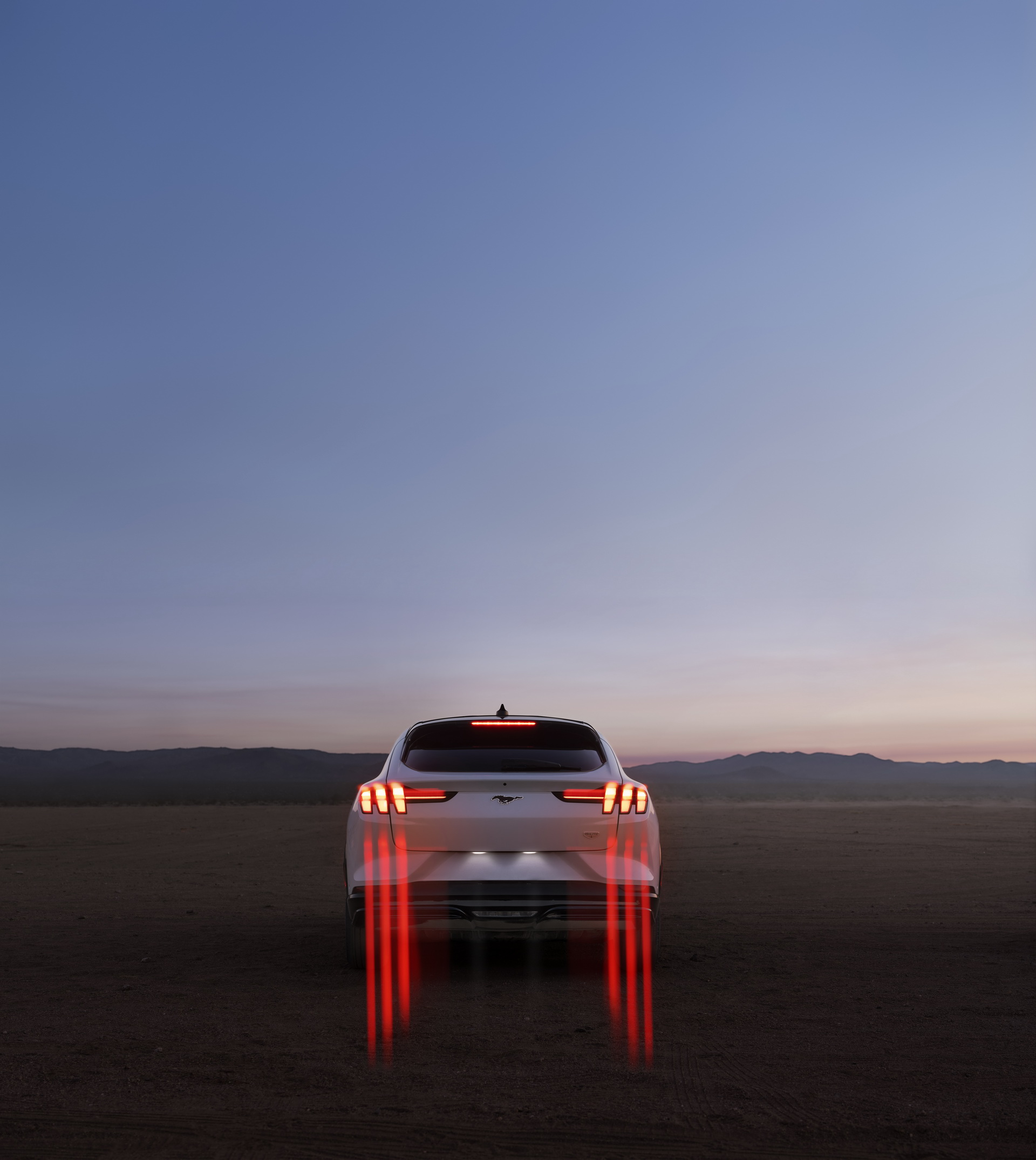 Ford Mustang Mach-E Fights Range Anxiety By Taking On A 12-Foot Rocket